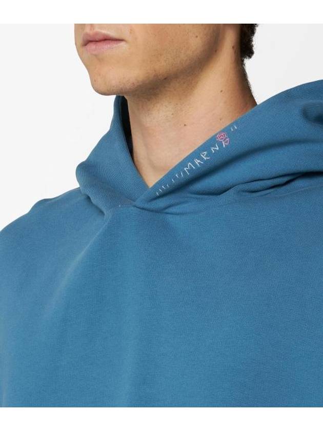 Embroidered Logo Hoodie Opal - MARNI - BALAAN 4