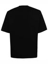 Small Heart Logo Boxy Fit Short Sleeve T-Shirt Black - AMI - BALAAN 3