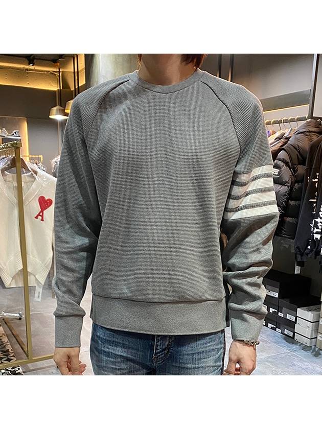 4 Bar Stripe Sweatshirt Grey - THOM BROWNE - BALAAN 3