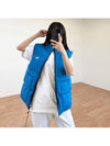 Graffiti Reversible Puffer Vest Mid Blue Black - STUSSY - BALAAN 4