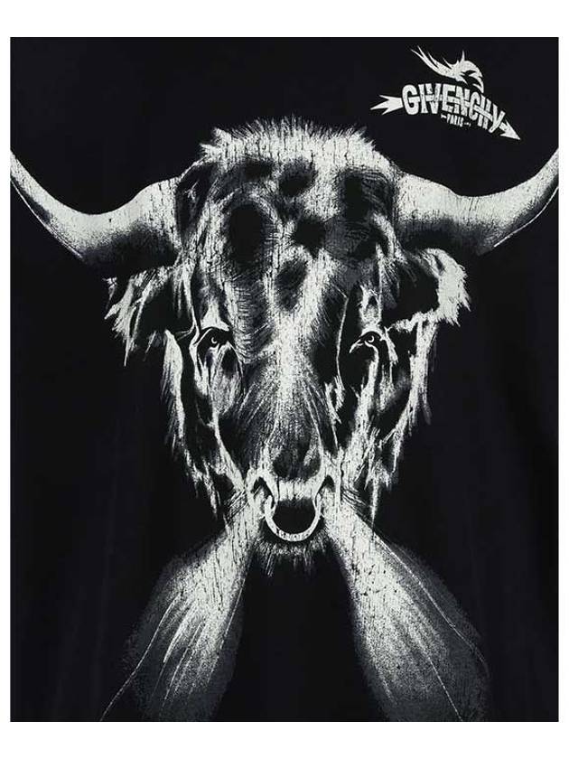 Taurus Print Short Sleeve T-Shirt Black - GIVENCHY - BALAAN.