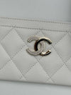 24B Season Card Holder Caviar White Gold Plated AP4179 - CHANEL - BALAAN 4