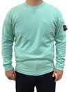 Wappen Patch Crew Neck Knit Top Aqua - STONE ISLAND - BALAAN 2