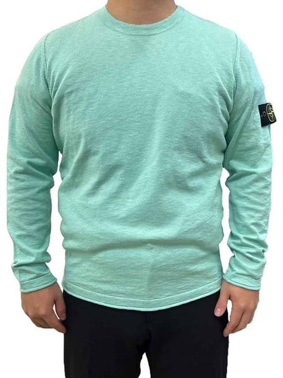 Wappen Patch Crew Neck Knit Top Mint - STONE ISLAND - BALAAN 2