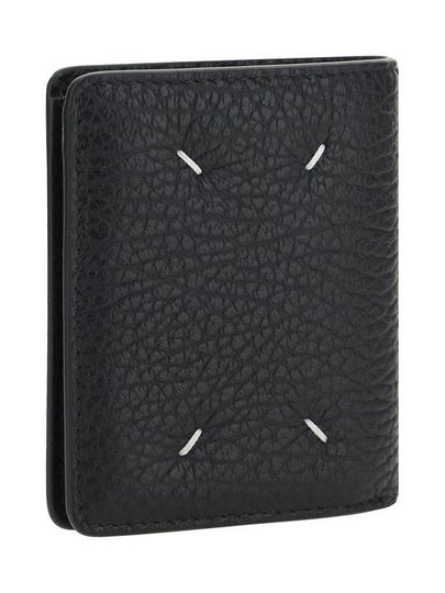 Stitch Leather Compact Half Wallet Black - MAISON MARGIELA - BALAAN 2