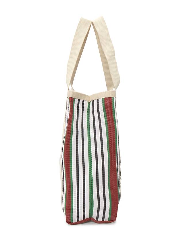 Darwen Striped Small Nylon Tote Bag Red - ISABEL MARANT - BALAAN 3