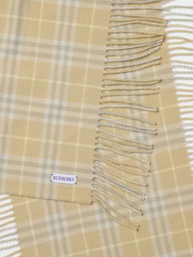 Vintage Check Cashmere Fringe Scarf Beige - BURBERRY - BALAAN 4