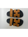 Chypre Suede Goatskin Sandals Brown - HERMES - BALAAN 4