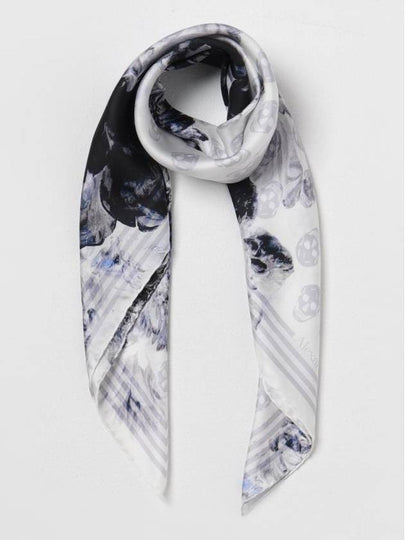 Alexander McQueen Biker printed silk scarf - ALEXANDER MCQUEEN - BALAAN 2