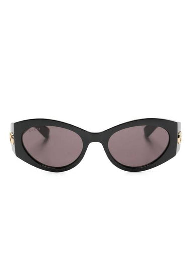 Double G Cat Eye Frame Sunglasses Black - GUCCI - BALAAN 1