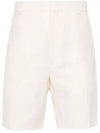 Bermuda FF Cotton Shorts White - FENDI - BALAAN 2