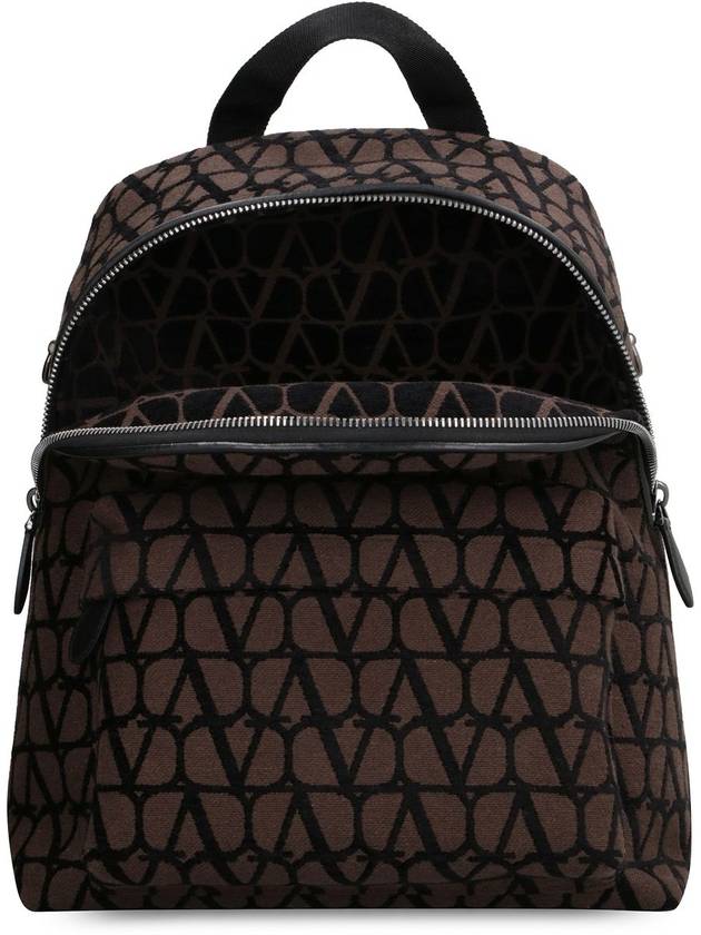 Garavani Toile Iconograph Backpack Brown - VALENTINO - BALAAN 4