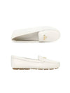 Triangle Logo Driving Shoes Ivory - PRADA - BALAAN 2