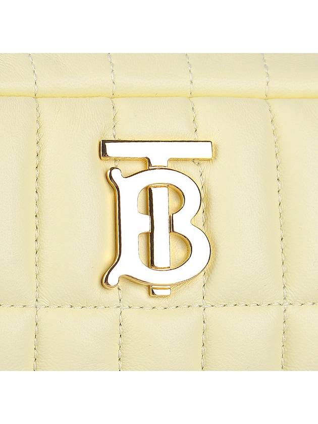 Lola Mini Quilted Camera Cross Bag Light Yellow - BURBERRY - BALAAN 8