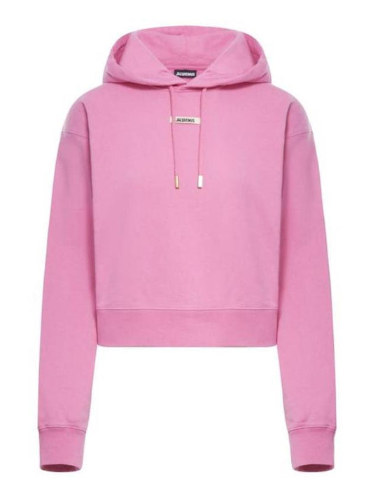 Le Sweatshirt Gros Grain Cotton Hoodie Pink - JACQUEMUS - BALAAN 1