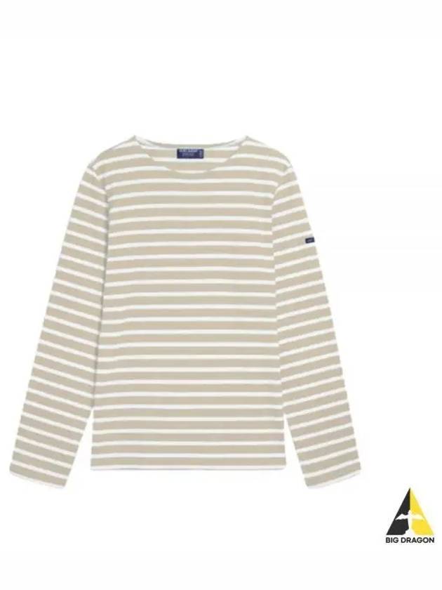 Minquiers Modern Stripe Long Sleeve T-Shirt Natural Neige - SAINT JAMES - BALAAN 2