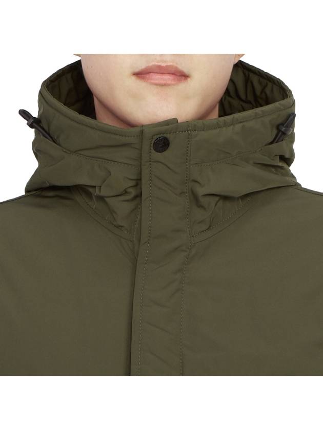 Logo Wappen Patch Hooded Jacket Green - STONE ISLAND - BALAAN 8