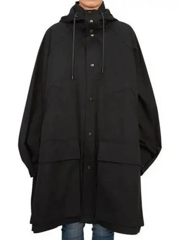 Women's Hooded Raincoat Black - LEMAIRE - BALAAN 2