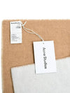 Jacquard Logo Two Tone Wool Muffler Beige - ACNE STUDIOS - BALAAN 5