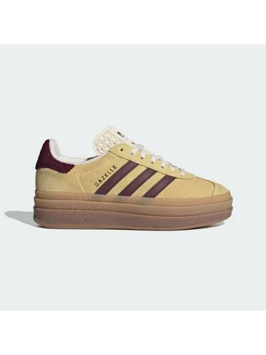 Gazelle Bold Suede Low Top Sneakers Almost Yellow - ADIDAS - BALAAN 1