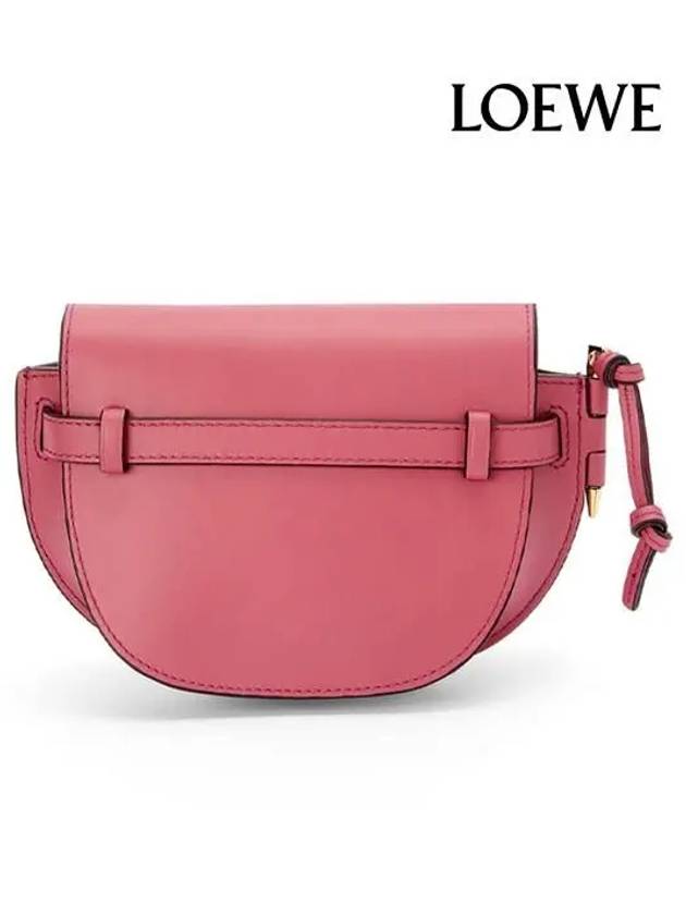 Mini Gate Dual Soft Calfskin Cross Bag Plum Rose - LOEWE - BALAAN 5