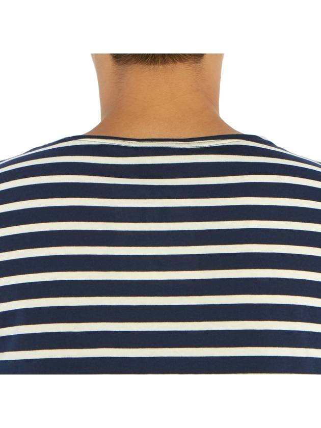 Minquiers Modern Stripe Long Sleeve T-Shirt Navy - SAINT JAMES - BALAAN 10