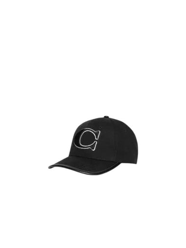 Embroidered Logo Ball Cap Black - COACH - BALAAN 1