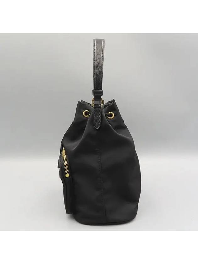 1BH038 Duet Re Nylon Bucket Bag Cross Strap - PRADA - BALAAN 3