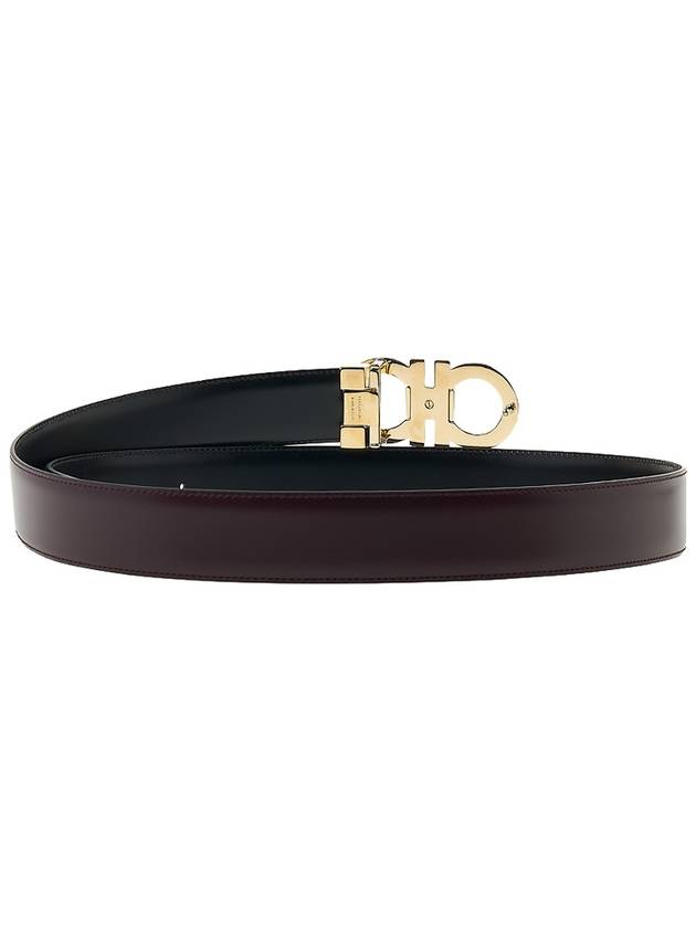 Ferragamo Men's Reversible Gancini Belt 67 0320 DARK BAROLO 0770938 - SALVATORE FERRAGAMO - BALAAN 4