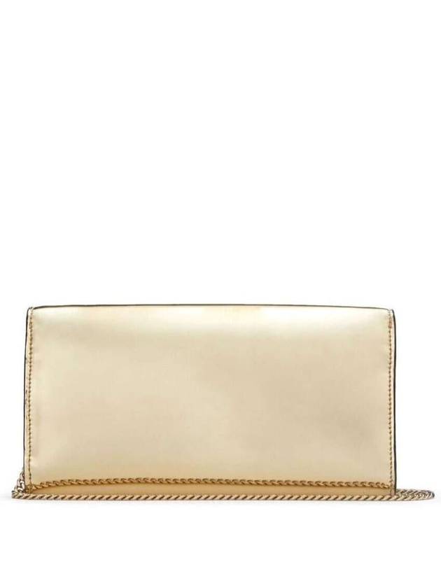 'Emmie' Gold-Colored Handbag With Magnetic Fastening In Mirror Fabric Woman - JIMMY CHOO - BALAAN 3