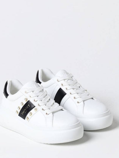 Sneakers Twinset in pelle sintetica con borchie - TWINSET - BALAAN 2