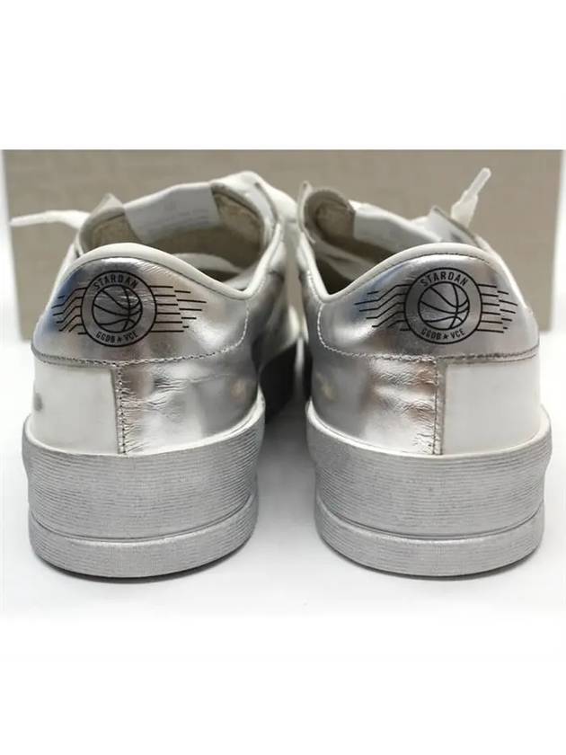 Star Dan Silver Tab Low Top Sneakers White - GOLDEN GOOSE - BALAAN 8