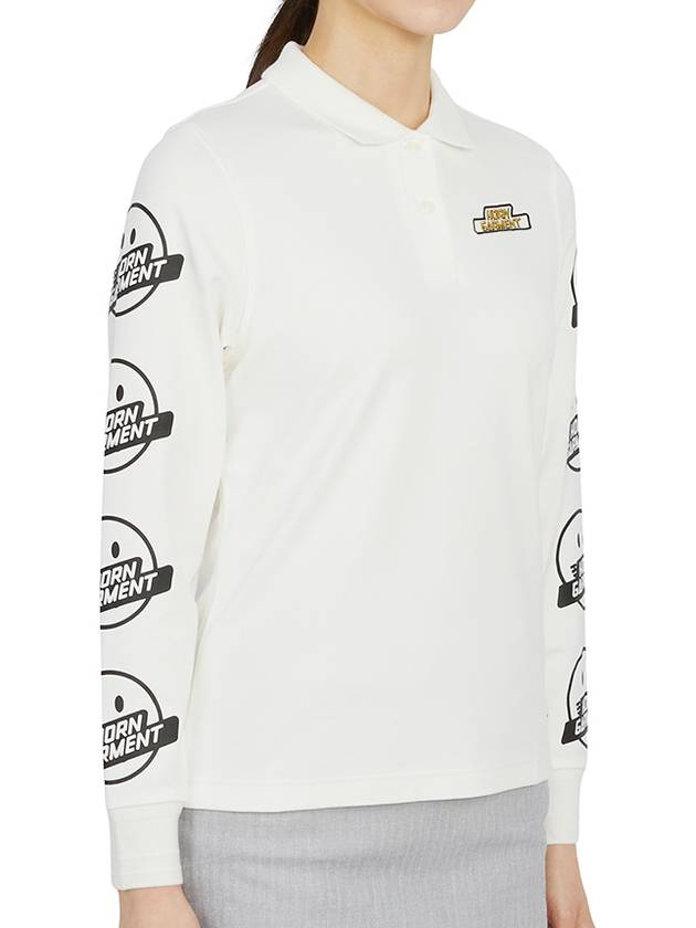 Gimme Polo Long Sleeve T-Shirt White - HORN GARMENT - BALAAN 4