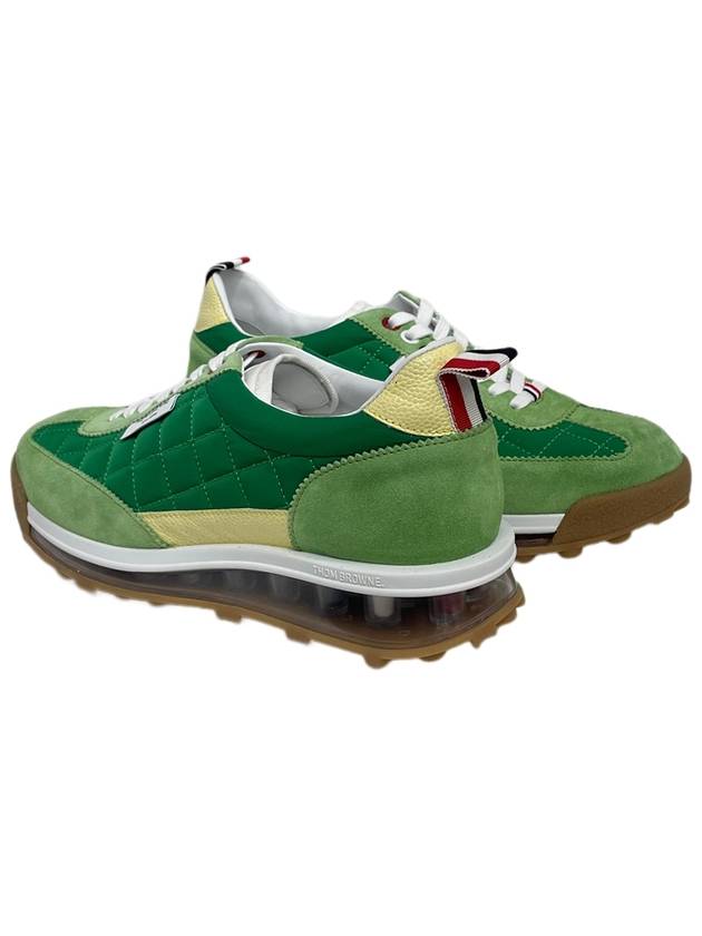 Men's Tech Runner Low Top Sneakers Green - THOM BROWNE - BALAAN 4