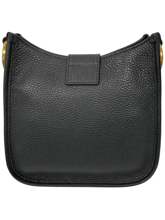 Snap Hook Gold Plated Leather Shoulder Bag Black - MIU MIU - BALAAN 4