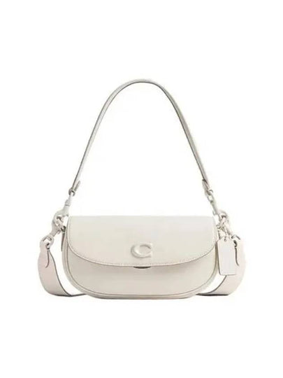 Emmy Saddle 23 Shoulder Bag White - COACH - BALAAN 2