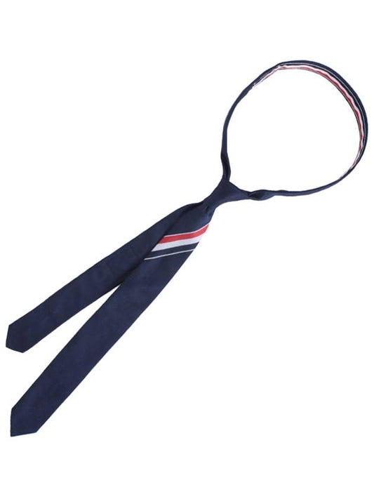 Men's Grosgrain Stripe Tie Dark Navy - THOM BROWNE - BALAAN 2