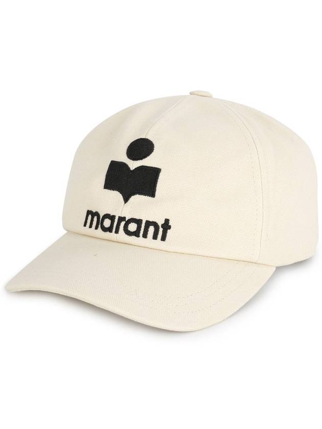 Tyron Logo Cotton Ball Cap Ecru - ISABEL MARANT - BALAAN 2