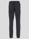 Stretch Cotton Cargo Straight Pants Grey - STONE ISLAND - BALAAN 2