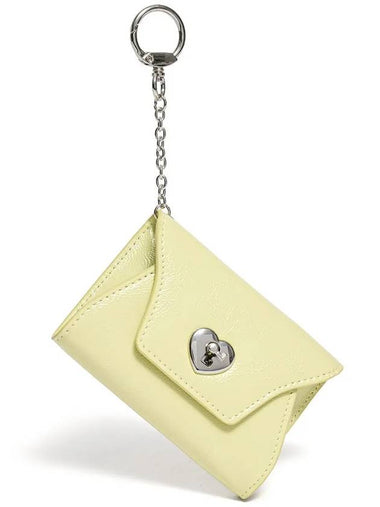 Heartlock Keyring Multi Pouch Card Wallet Pale Lemon - LE MASQUE - BALAAN 1