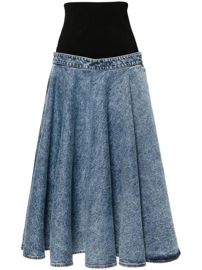 24FW Short Skirt 9277158 AA9J05446T535 524 BLUE - ALAIA - BALAAN 2