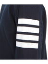 4-Bar Striped Cotton Long Sleeve T-Shirt Navy - THOM BROWNE - BALAAN 11