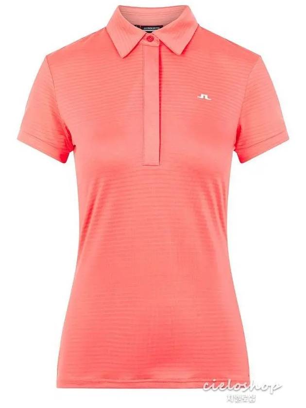 SUE Golf Short Sleeve T-Shirt Coral GWJT03588 - J.LINDEBERG - BALAAN 1