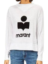 Kilsen Logo Print Sweatshirt White - ISABEL MARANT ETOILE - BALAAN 9