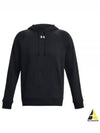 UA Rival Fleece Hoodie Black - UNDER ARMOUR - BALAAN 2