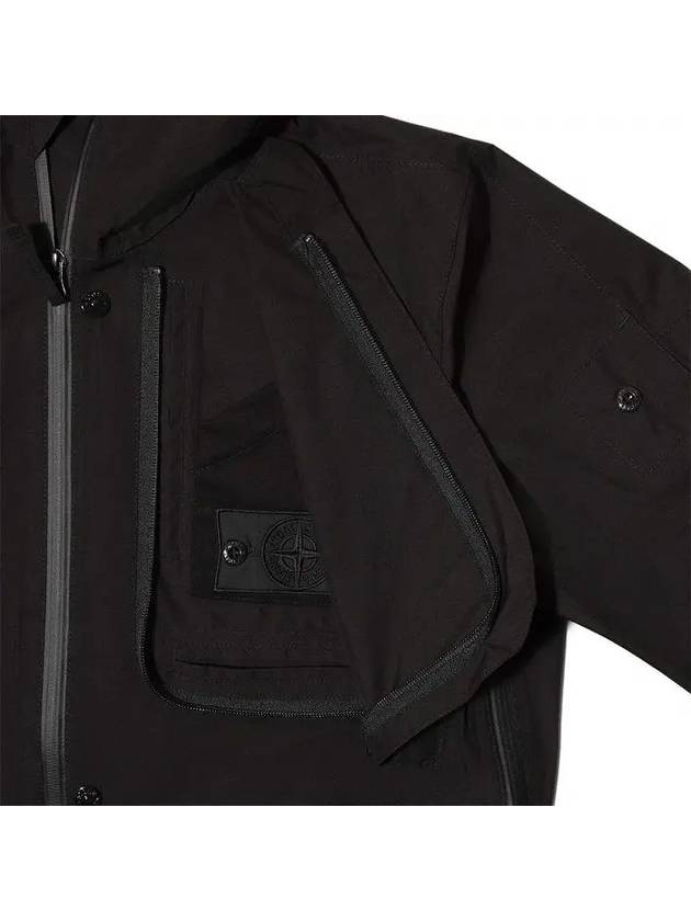 Shadow Project Waffen Goretax Hooded Jacket Black - STONE ISLAND - BALAAN 8