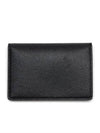 Stitched Bi-Fold Leather Card Wallet Black - MAISON MARGIELA - BALAAN 6