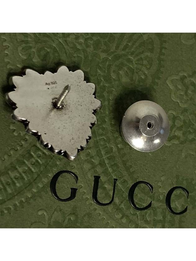 Interlogging heart brooch 728472 8163 92.5% pure silver - GUCCI - BALAAN 5