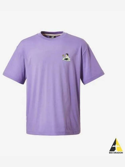 Uni NB Boy Board Shop T Shirt 75 Purple - NEW BALANCE - BALAAN 1