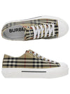 Vintage Check Cotton Sneakers Archive Beige - BURBERRY - BALAAN 2